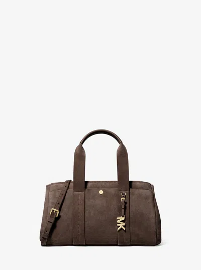 MICHAEL KORS ROMEE SMALL SUEDE SATCHEL
