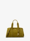 Michael Kors Romee Small Suede Satchel In Green