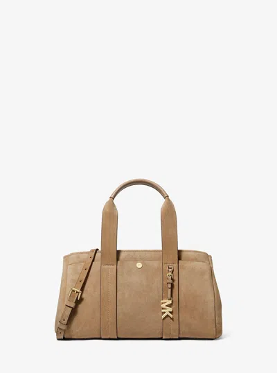 MICHAEL KORS ROMEE SMALL SUEDE SATCHEL