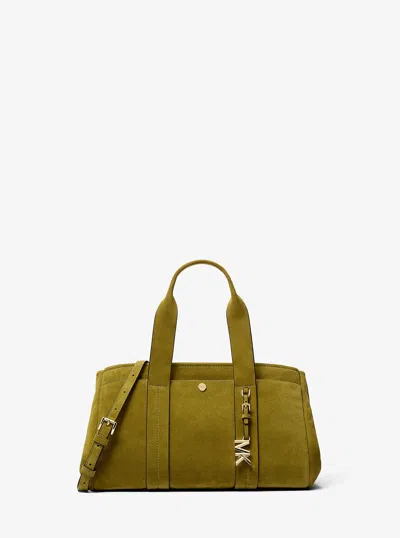 MICHAEL KORS ROMEE SMALL SUEDE SATCHEL