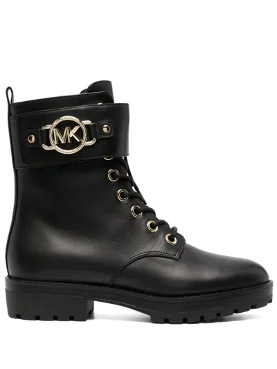 Michael Kors Rory Lace Up Bootie In Black