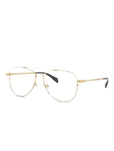 Michael Kors Round-frame Glasses In Gold