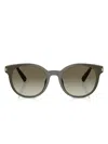 Michael Kors Round-frame Sunglasses In Green