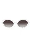 Michael Kors Round-frame Sunglasses In White