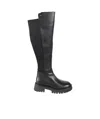 Michael Kors Leather Boot In Black