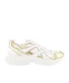 Michael Kors Round Head Low-cut Sneakers In White