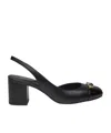 Michael Kors Round-headed High-heeled Sandals In Black