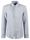 Michael Kors Round Hem Plain Shirt In Avio