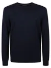 Michael Kors Round Neck Plain Sweater In Midnight