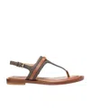 Michael Kors Round Toe Sandals In Brown