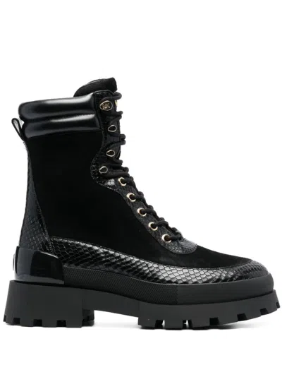 Michael Kors Rowan Lace Up Bootie In Black