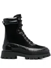 Michael Kors Rowan Lace Up Bootie In Black