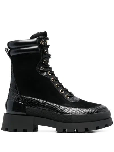Michael Kors Rowan Lace Up Bootie In Black