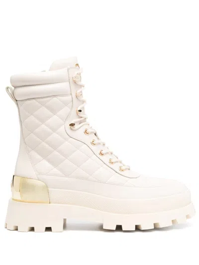 Michael Kors Rowan Lace Up Bootie In Neutral