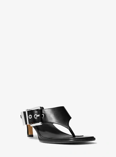 Michael Kors Rowen Leather Thong Sandal In Multi