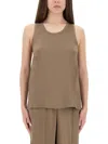Michael Kors Rower Model Tank Top In Brown