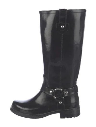 Pre-owned Michael Kors Rubber Rain Boots In Black
