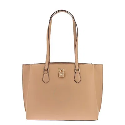 Michael Kors Ruby Large Saffiano Leather Tote Bag In Brown