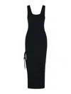 Michael Kors Stretch Wool Blend Camisole Dress In Black