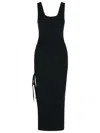 Michael Kors Stretch Wool Blend Camisole Dress In Black