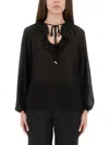 Michael Kors Ruffled-neck Blouse