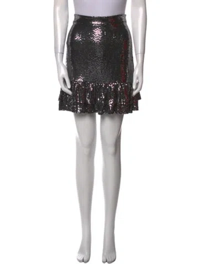 Pre-owned Michael Kors Ruffle Embellishment Mini Skirt In Multi