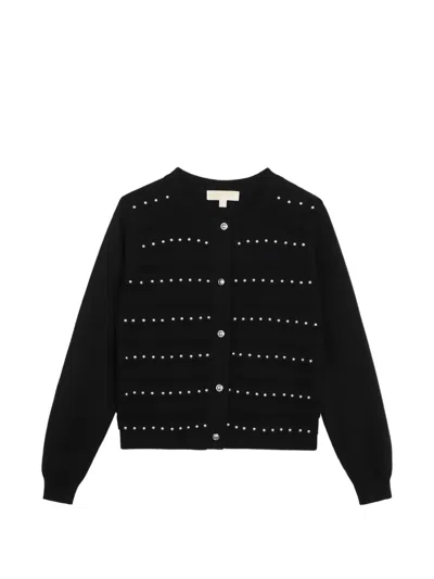 Michael Kors Kids' Ruffled Cardigan In Black
