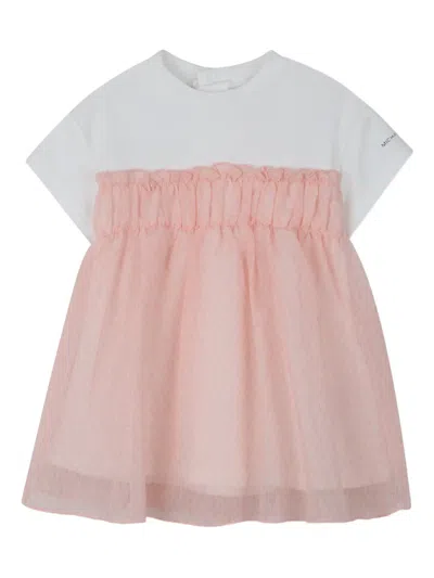 Michael Kors Babies' Ruffled Short-sleeved Dress In Multi