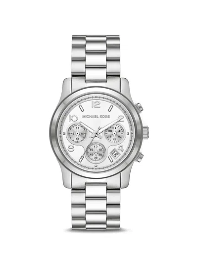 Michael Kors Runway Chronograph 38mm Watch In Gray
