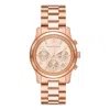 Michael Kors Runway Chronograph Rose Gold-tone Ladies Watch