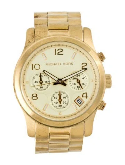 Pre-owned Michael Kors Runway Watch, 38mm In Multi