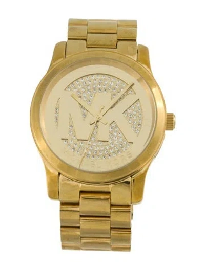 Pre-owned Michael Kors Runway Watch, 38mm In Multi
