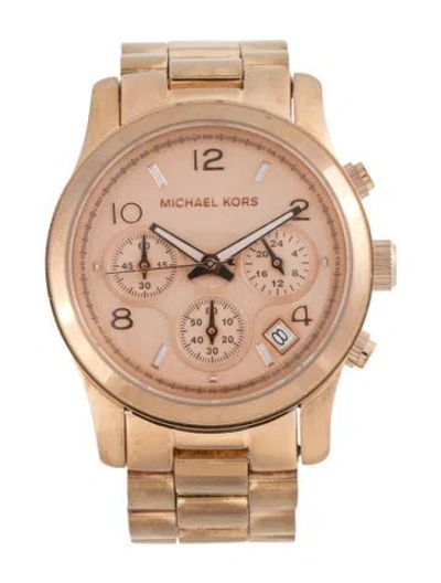 Pre-owned Michael Kors Runway Watch, 38mm In Multi