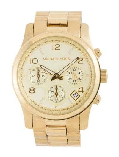 Pre-owned Michael Kors Runway Watch, 38mm In Multi