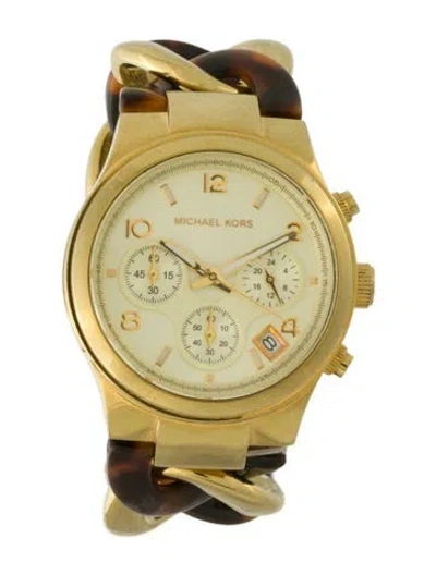 Pre-owned Michael Kors Runway Watch, 38mm In Multi