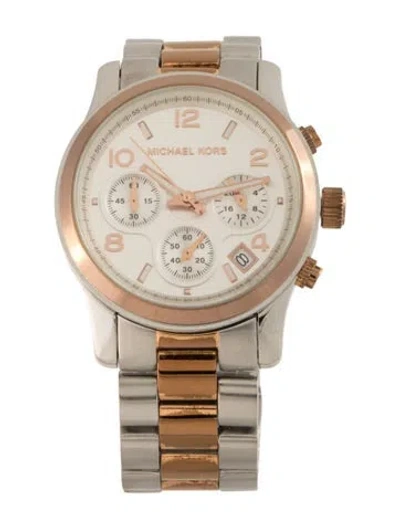 Pre-owned Michael Kors Runway Watch, 38mm In Multi