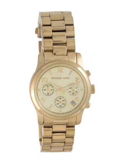 Pre-owned Michael Kors Runway Watch, 38mm In Multi