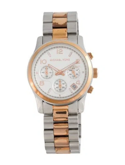 Pre-owned Michael Kors Runway Watch, 38mm In Multi