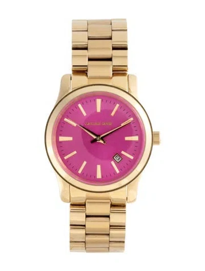 Pre-owned Michael Kors Runway Watch, 38mm In Multicolor