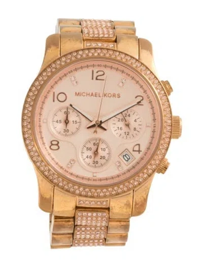 Pre-owned Michael Kors Runway Watch, 38mm In Multicolor
