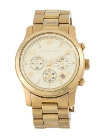 Pre-owned Michael Kors Runway Watch, 38mm In Multicolor