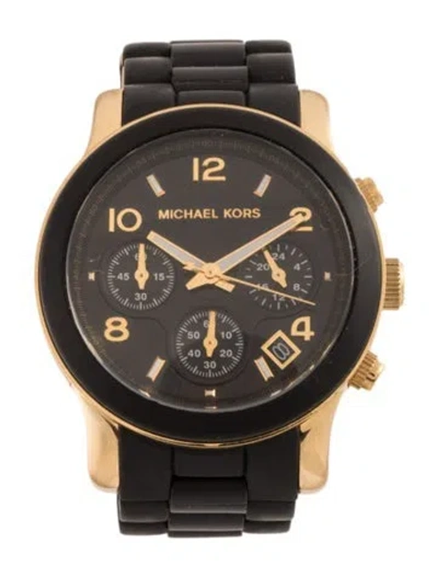 Pre-owned Michael Kors Runway Watch, 39mm In Multicolor