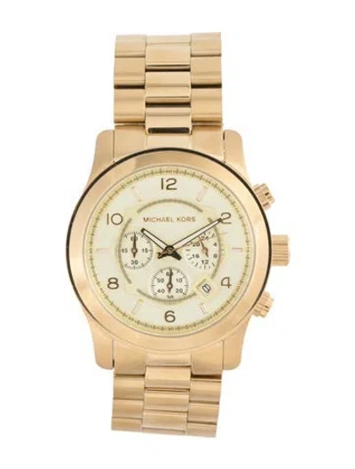 Pre-owned Michael Kors Runway Watch, 45mm In Multi