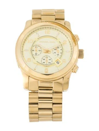 Pre-owned Michael Kors Runway Watch, 45mm In Multi