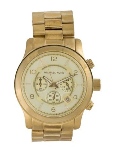 Pre-owned Michael Kors Runway Watch, 45mm In Multi
