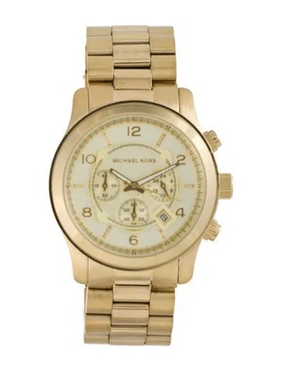 Pre-owned Michael Kors Runway Watch, 45mm In Multi