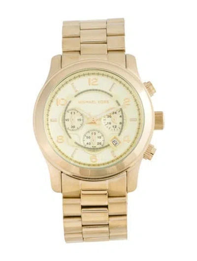 Pre-owned Michael Kors Runway Watch, 45mm In Multi