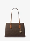 Michael Kors Ruthie Medium Signature Logo Tote Bag In Brown
