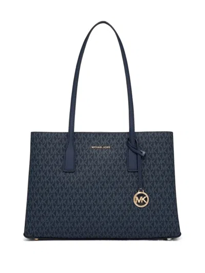 Michael Kors Ruthie Medium Tote Bag With Logo In Admrl Plblue