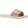 Michael Kors Rx24e Womens Shimmer Man Made Slide Sandals In Multi